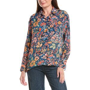 Tolani Womens  Kennedy Shirt, Blue